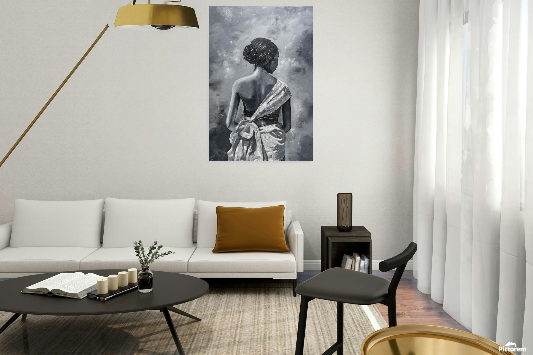 Framed print in a Lagos living room